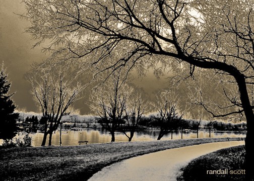 A FROSTY WALK ALONG THE BOARDWALK