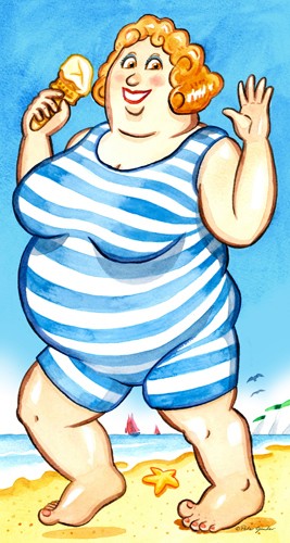 Seaside lady