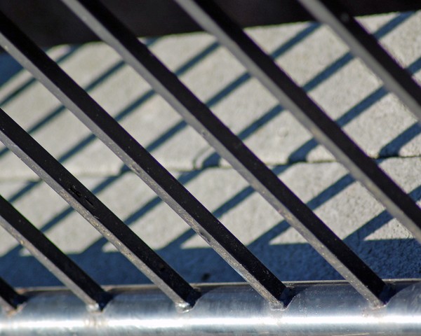 Criss Cross Iron Posts