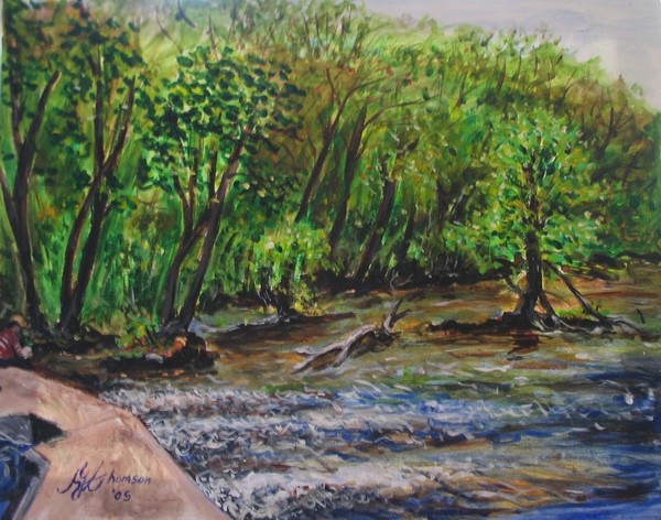 River by the Dam