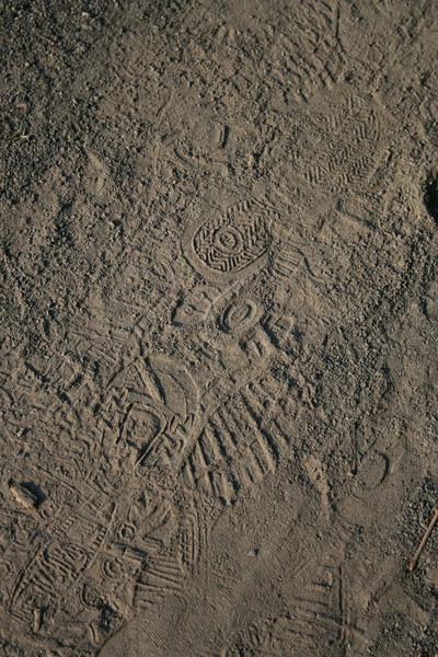 Foot prints walking out of my life