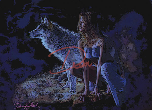 Wolf in Moonlight