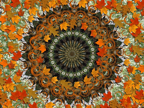 Autumn kalidiscope design
