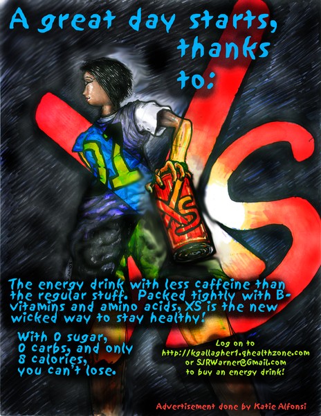 XS energy drink Advertisement