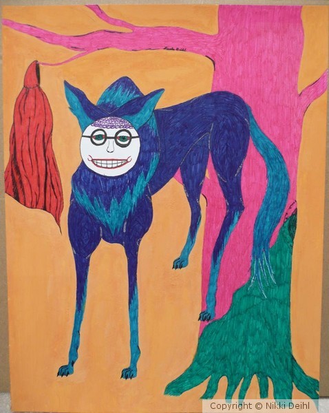 Wolf in Grandma's Face