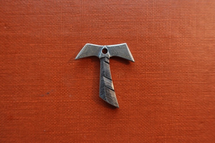 Tau Cross Jesus .For Men Contemporary Cross Jesus Pendant Bronze  Mirek Gomolka Art