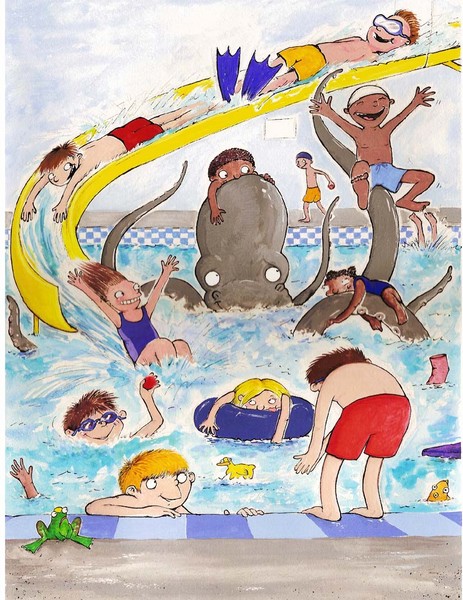 pool scene