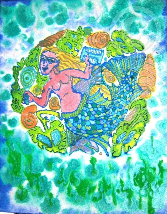 Mermaid Mirror and Comb