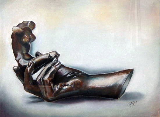 Sculpture in pastel
