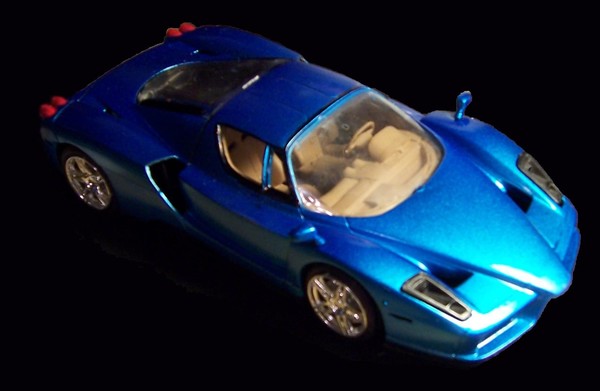 Ferrari Enzo model car custom pearl blue paint