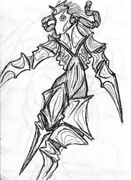 Masked Figure Draft