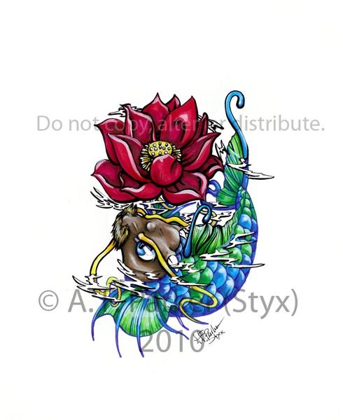 Baby Koi Dragon Tattoo
