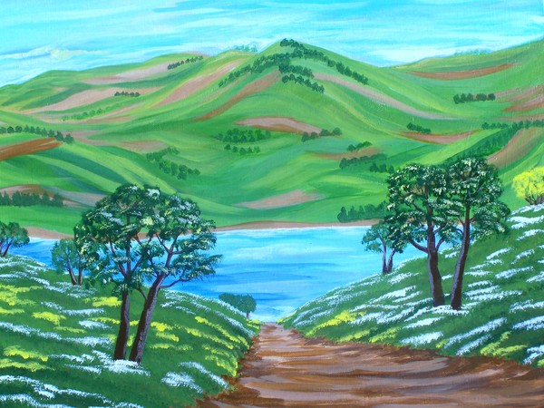 Spring on the hills