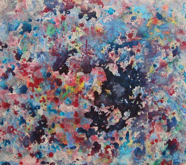 2009 Colors 90x100cm acrylic and  oil on canvas