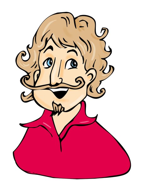Man with moustache