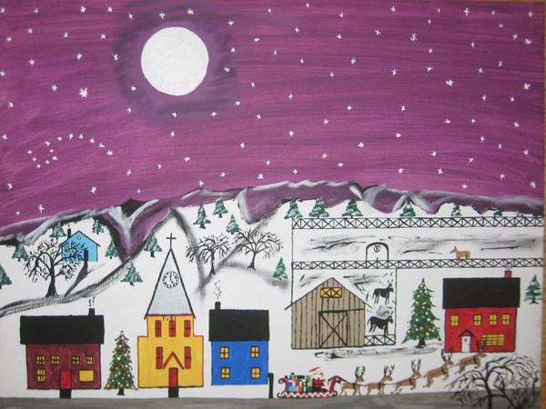 Santa under the Little Dipper.