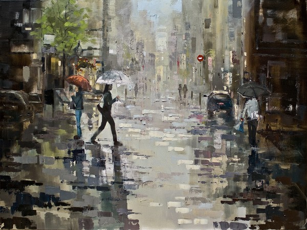 Street and reflections