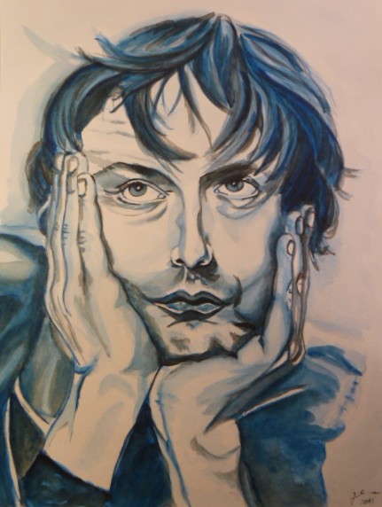 blue portrait