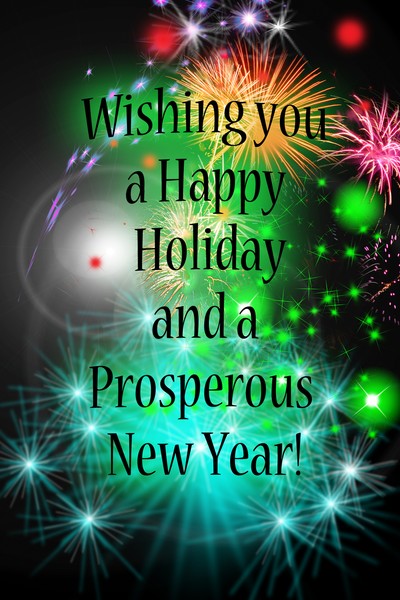 Happy New Year Greeting Card
