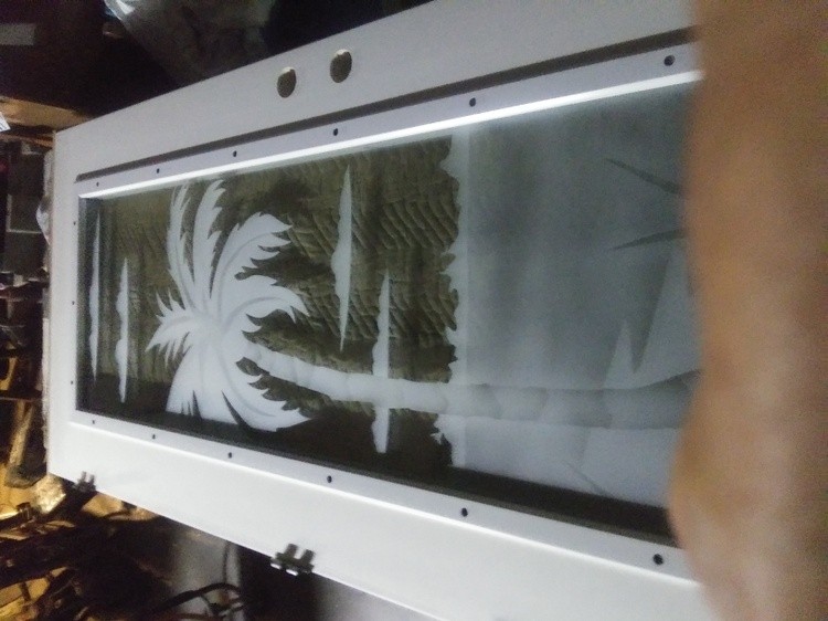 single entry on impact glass