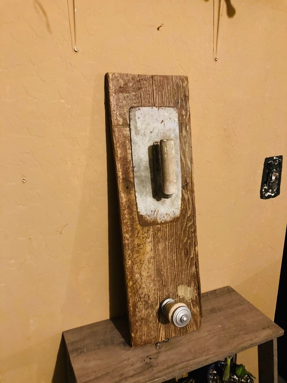 boHo kitchen towel holder and knob