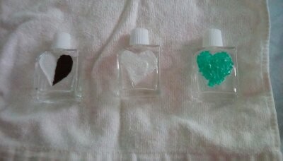 Perfume Bottles with Hearts