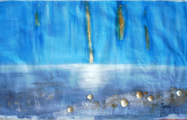 abstract no7 painting with acrylic colors size camva 1.00 x 0,50 cm