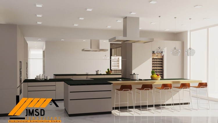 3D Rendering for Kitchen Design in Philadelphia, Pennsylvania