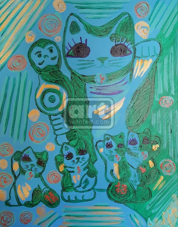 Money Japanese lucky cat
