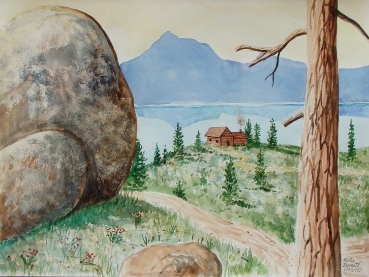 Mountain Cabin Scene #2