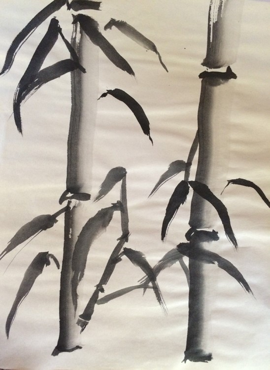 Calligraphic Bamboo Drawing