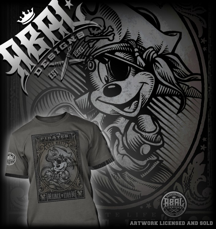 MICKEY SHIRT DESIGN (Artwork Licensed and Sold)