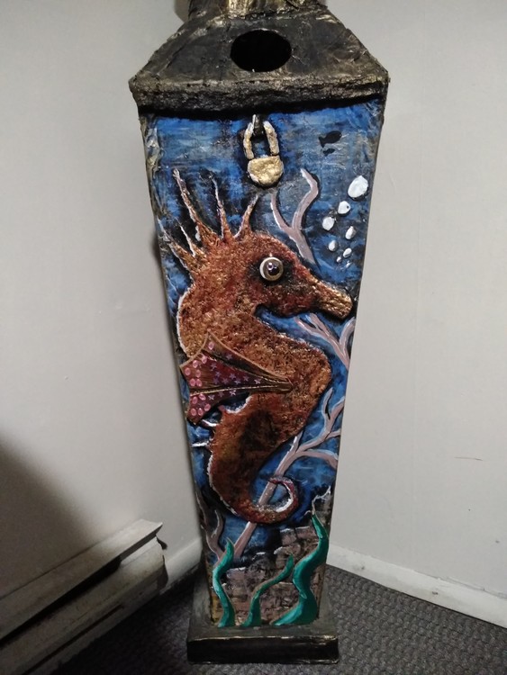 Seahorse vase