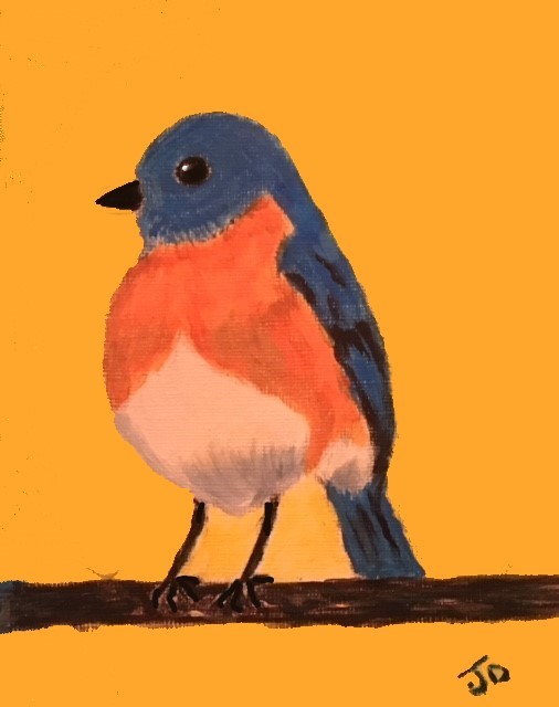Blue Bird Print
