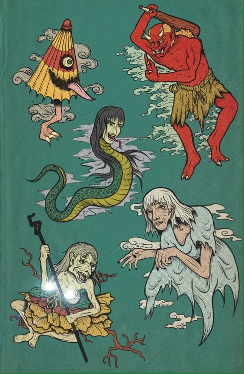 Japanese Spirits & Demons Flash Sheet (Censored)