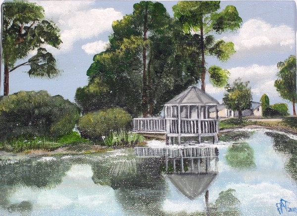 gazebo on the pond