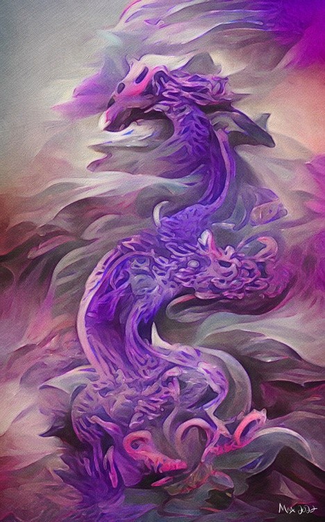 Purple Chinese Dragon 3
