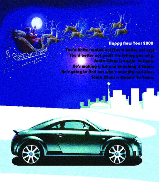 AUDI INDIA NEW YEAR CARD 2008