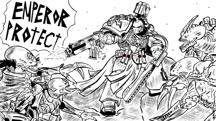 Librarian vs Genestealers