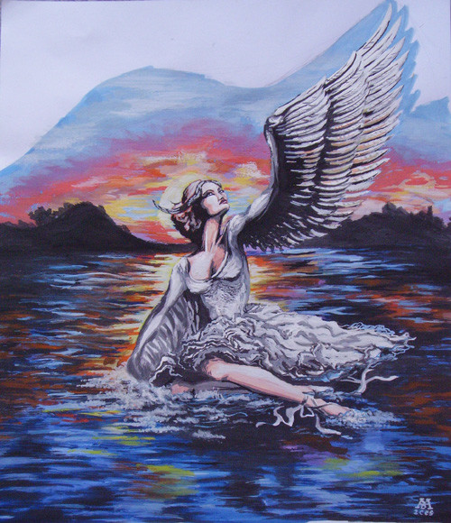 Dying swan