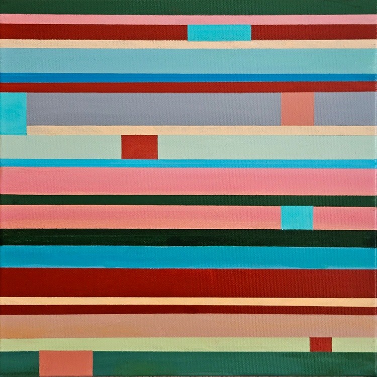 Vanessa Ryan - Prism Series - SM #4 - Acrylic on Canvas 12x12x1
