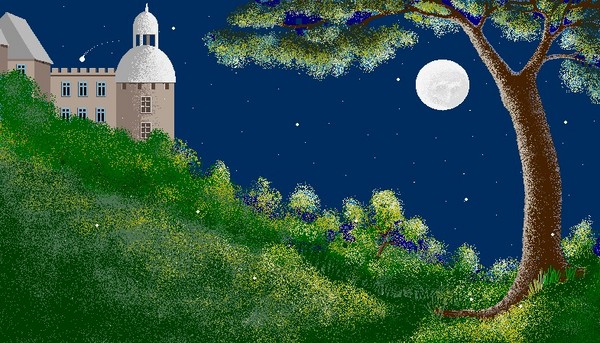 Castles in the moon light