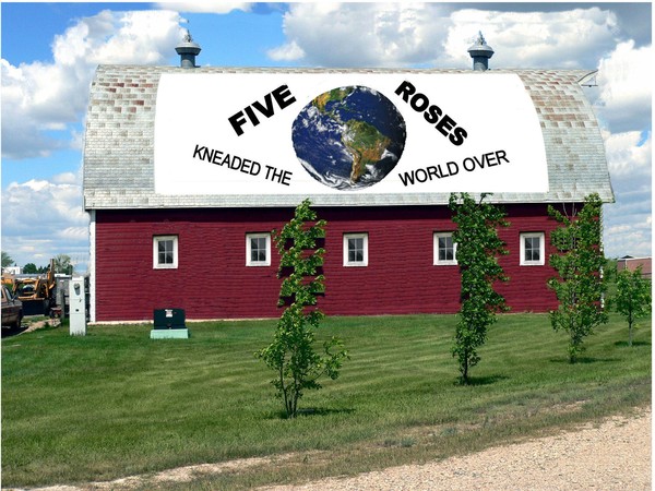 Ad on a Barn