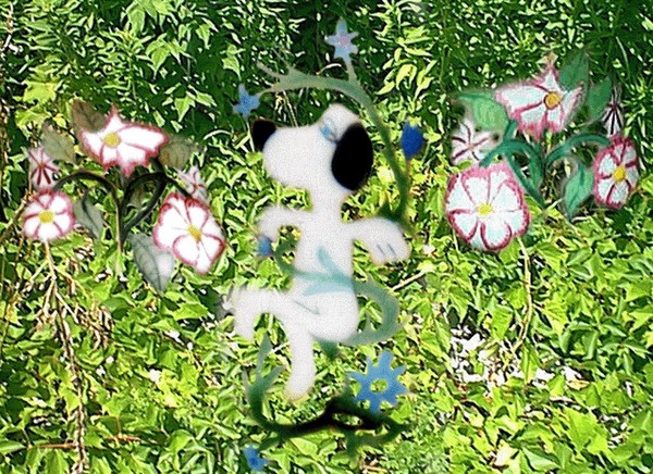 snoopy in the poison ivy