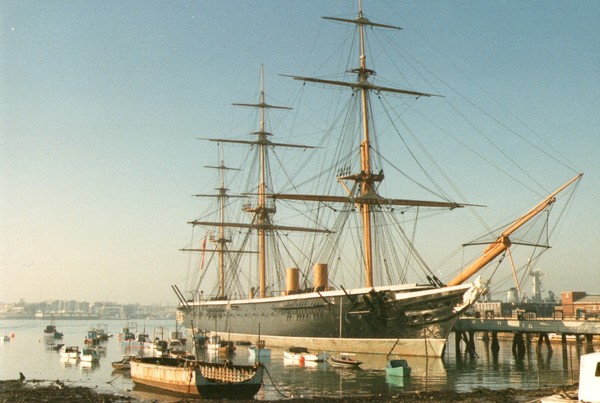 HMS Warrior at Portsmouth.