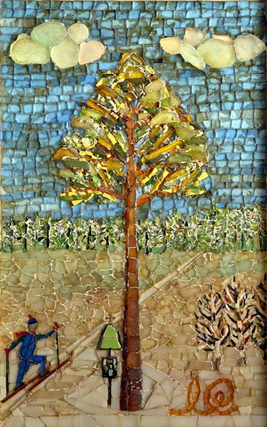 Near the pine
