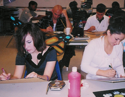 Students Painting