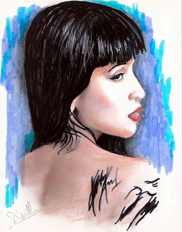 Elena in Mixed Media