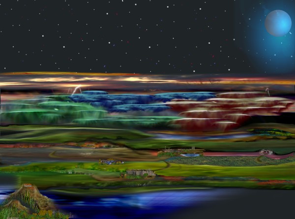 Blue Tranquil Moon