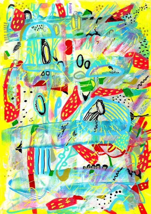 Colorful abstract art by Veera Zukova